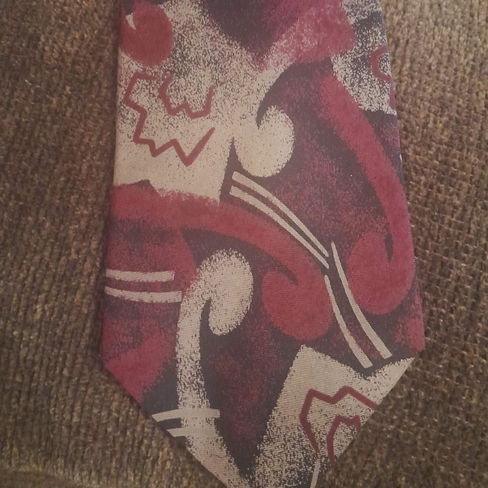 NWT Jones New York All Silk Hand Printed Tie  Choose any 3 Ties For $40